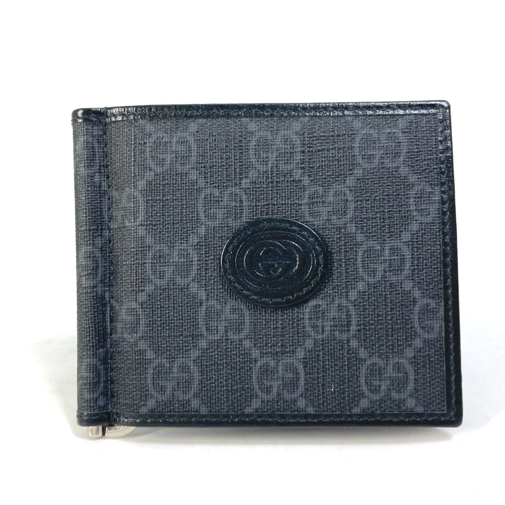 GUCCI 700686 GG money clip Interlocking G Card Case Wallet Japan limited