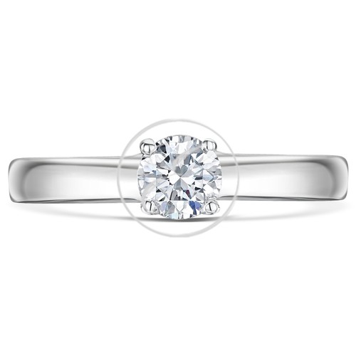 9ct Oro Bianco Diamante Solitario Fidanzamento Anello Quarto Terzo O Metà Carati - Foto 3 di 9