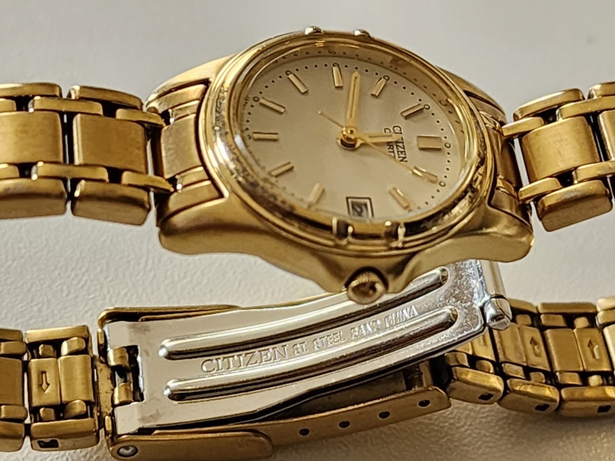 Citizen Gold-Tone Date Quartz Watch-GN -0-S-9 | eBay