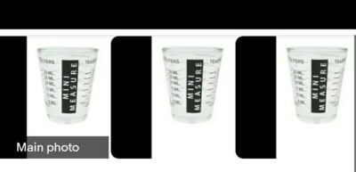 3 Pack Set Multi-Purpose Measuring Shot Glass Jigger Shot Bar Tool   