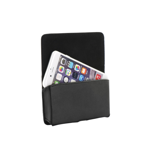 Case Mens Belt Horizontal IN Eco-friendly Leather Black Universal for Samsung S8 - Zdjęcie 3 z 3