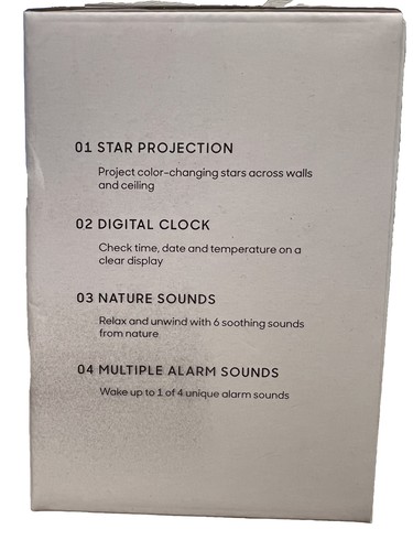 Sharper Image Star Projection, Digital Clock, Nature Sounds, Alarm Clock - Picture 2 of 5