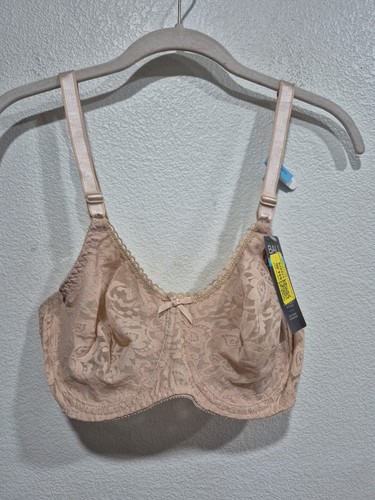 Bali Lace N Smooth BH 36C UW Stretch Blumen Spitze 2-fädig Cup DF3432 beige Neu mit Etikett