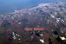 PHOTO  KENT INTERNATIONAL AIRPORT FROM THE AIR WITH MARGATE AND WESTGATE ON SEA