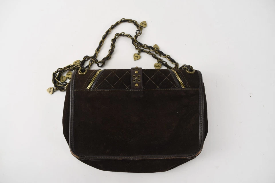 Bolso de mano de cuero marrón LUELLA Foto 2 de 4