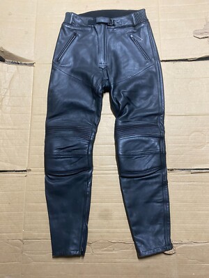 RICHA Mens Leather Motorbike Motorcycle Trousers Ladies UK 30