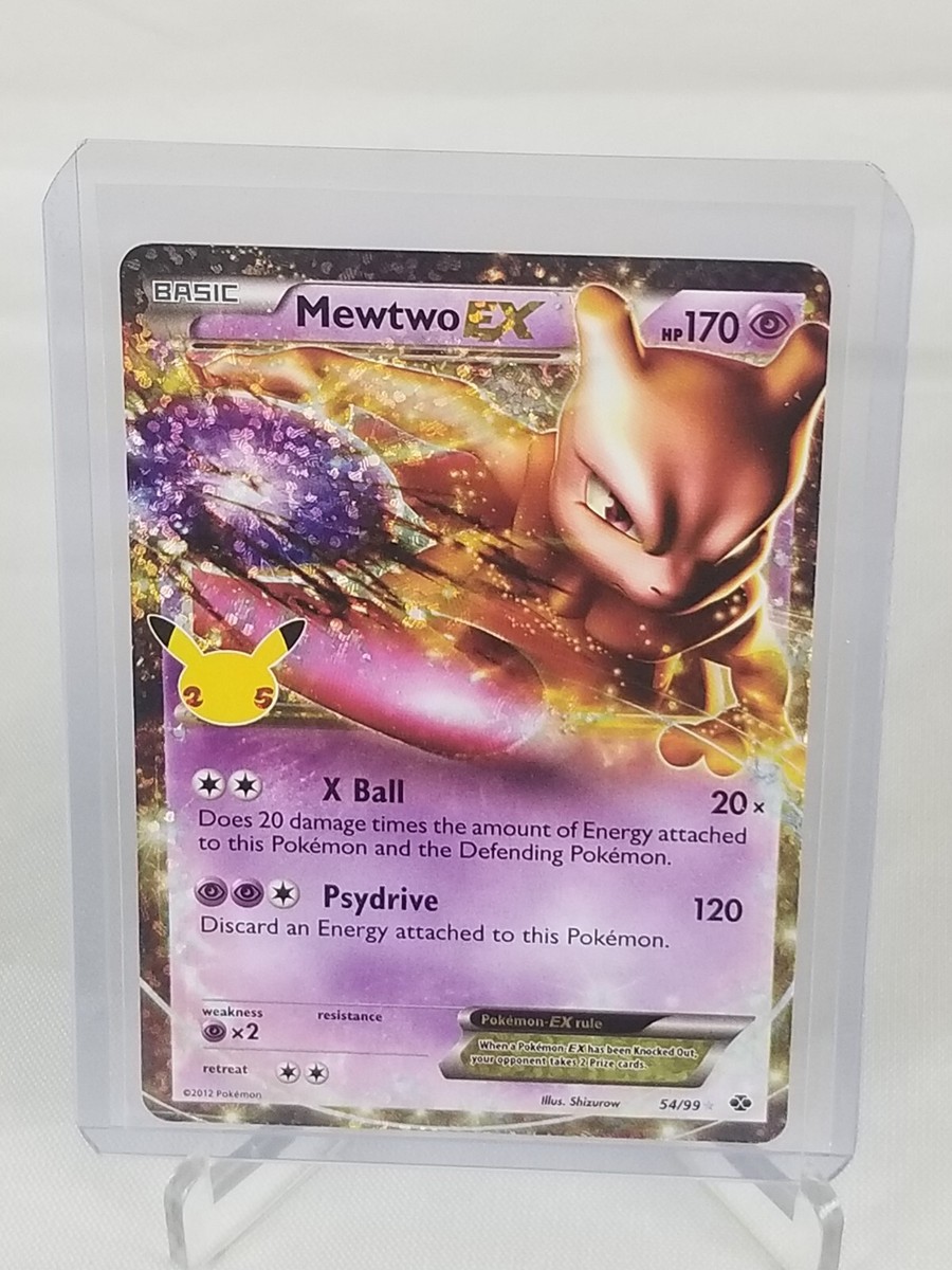 Mewtwo EX Basic Hp 170 Psychic Foil #54/99 Pokemon 2012 Card