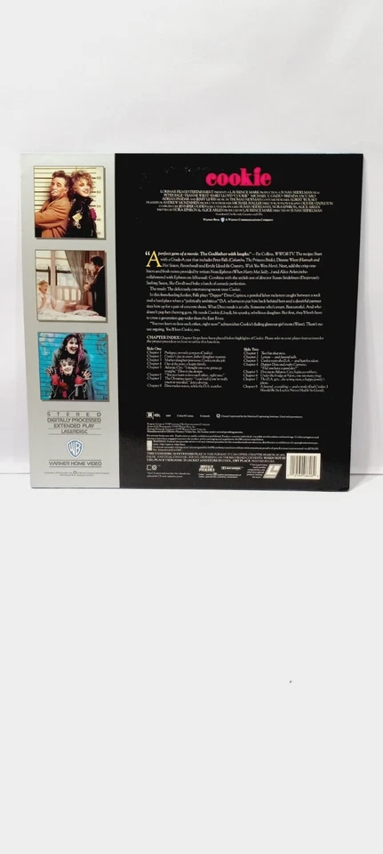 Cookie LASERDISC Peter Falk Dianne West Emily Lloyd Comedy - Image 2 of 3