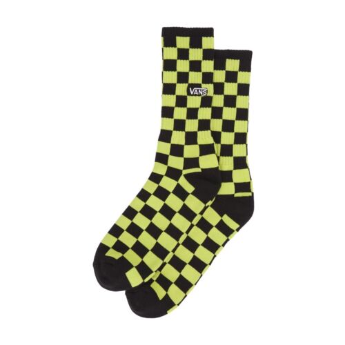 Vans Checkerboard Crew Socken neongrün schwarz Skateboard Skating Schule 6,5-9
