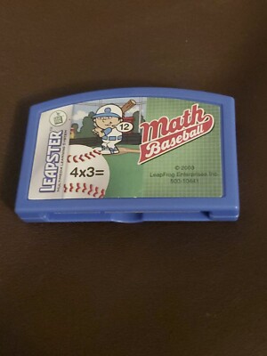 Leapster Math Baseball 2003 LeapFrog Rated E Cartridge VS7