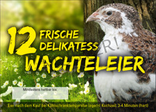 Rechteckige Etiketten 12er Eierschachteln aus Pappe, Motiv 1