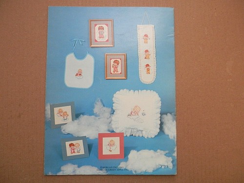 Angel Babes Book 546 Green Apple, Counted Cross Stitch Patterns 1983 - Picture 9 of 9