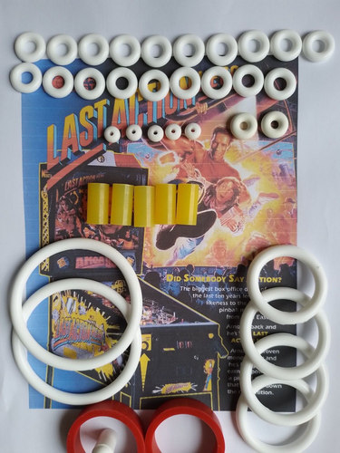 Kit élastiques Silicone Pour Flipper Data East Hook - Anneaux Transparents