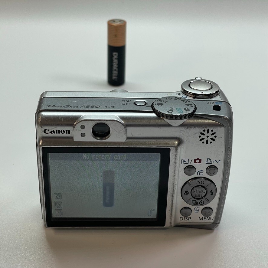 Canon PowerShot A560 7.1MP Silver Digital Camera Tested Working | eBay