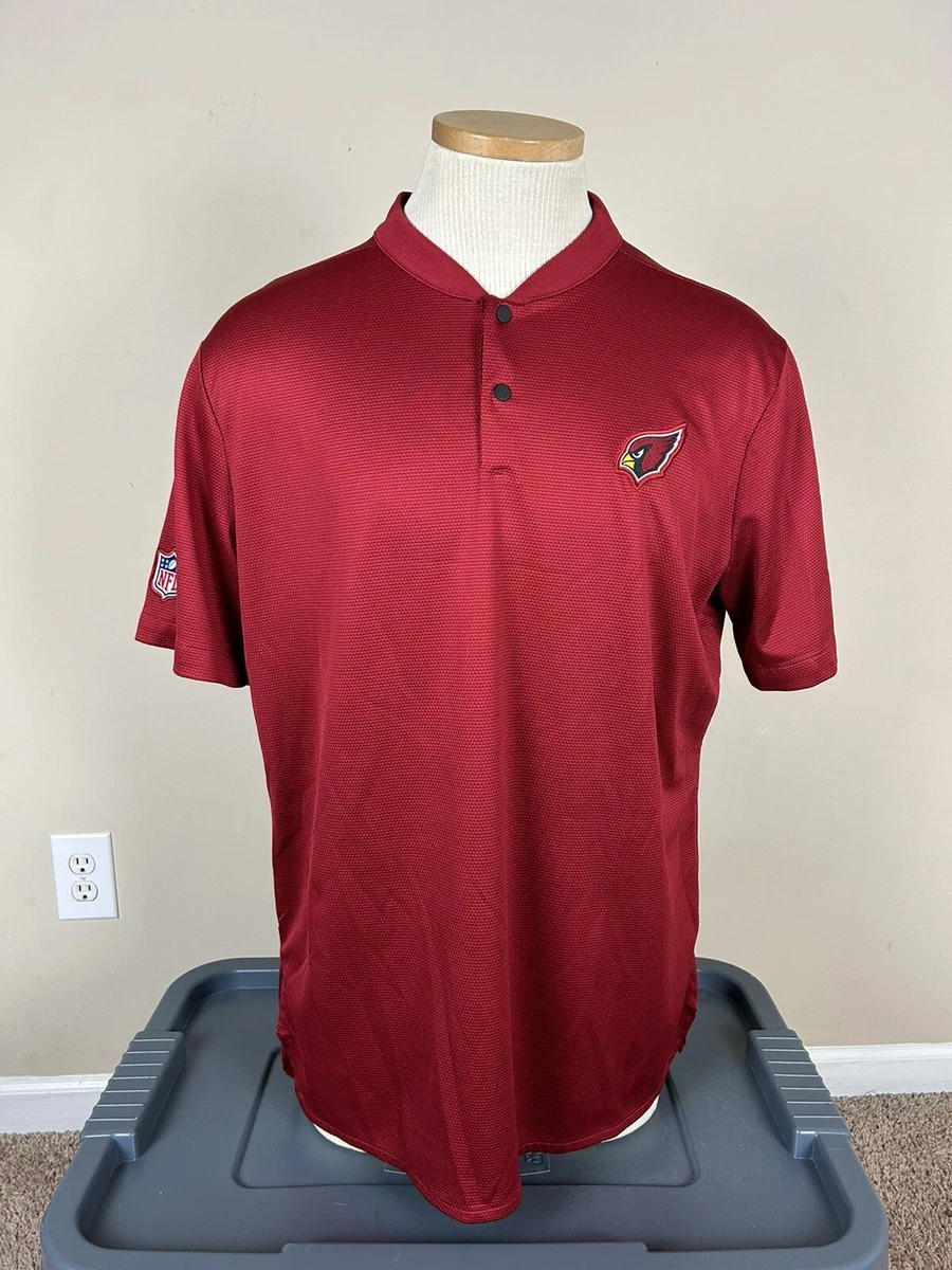 Nike On Field Dri Fit NFL Arizona Cardinals Modern Polo Shirt Men’s Size L