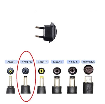 Adaptateur Secteur 100V-240V Vers 12V 1A - Embout 3,5*1,35mm, Chargeur Universel Noir