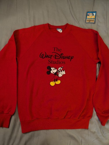 VTG 80'S THE WALT DISNEY STUDIOS MICKEY MOUSE SWEATSHIRT SZ M Disney Tag