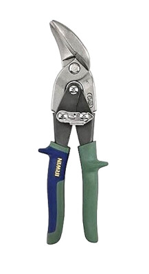 IRWIN Aviation Offset Snips 10 Inch Cut Straight Right Green TWN 2073212