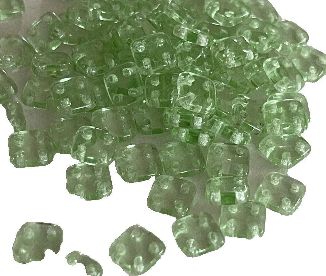 Glass Square 6 - 6.9 mm Size Jewelry Making Beads