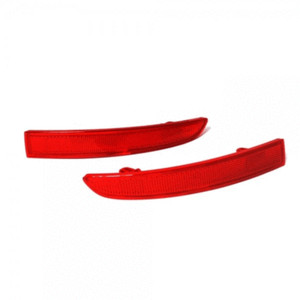 2pcs Rear Bumper Tail Red Reflectors Cover Fit for VW Golf 5 Mk5 R32 2006-2009