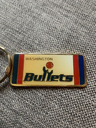 Vintage Washington Bullets Schlüsselanhänger 1989 Peter David RAR - Bild 2 von 4