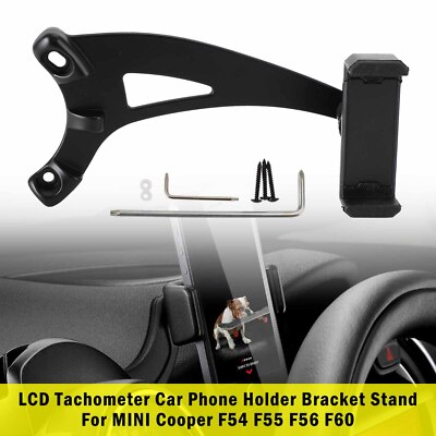 LCD Tachometer Car Phone Holder Bracket Stand For MINI Cooper F54 F55 F56 F60 UE