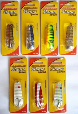 Johnson Slama Spoon 28g. Brochet Sandre Clignotant Angel Appât Prédateur Leurres - Photo 1/4