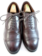 Allen Edmonds "FIFTH AVENUE" Men's Cap Toe Dress Oxfords 8 EEE Mahogany (371N)
