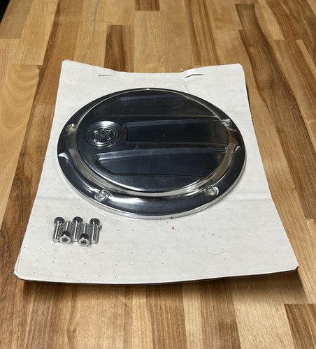 Harley FLH 16-Up Dressers Performance Machine Scallop Derby Cover Chrome 5 Hole - Picture 6 of 11