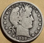 1908-D 50C Barber Half Dollar