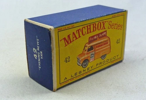 Lesney Matchbox Toys MB42a Evening News Van ORIGINAL Empty D Type Box