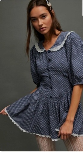 Free People Need To Know Minikleid U-Ausschnitt Blumenmuster Buttondown M 10 - Bild 4 von 10