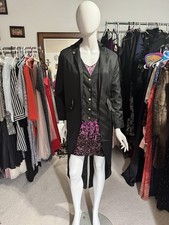 Unisex Vintage Look Victorian Steampunk Gothic Tailcoat Sz S