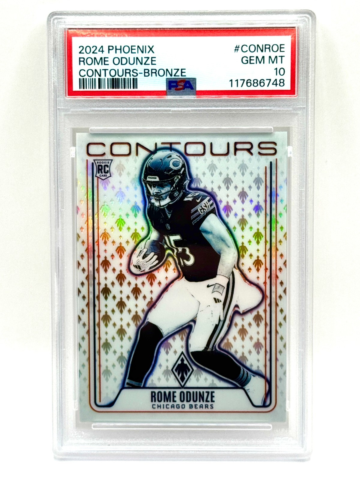 2024 Panini Phoenix - Contours Rome Odunze #CON-ROE (RC) Bronze /75