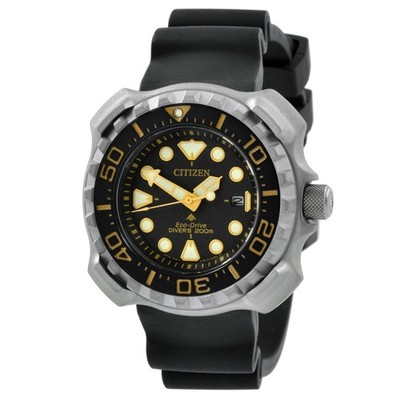 Citizen Men's Watch Promaster Eco-Drive Black Dial Polyurethane Strap BN0220-16E