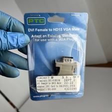DVI-A Female to HD15 VGA Male Video Adapter PTC New In Package