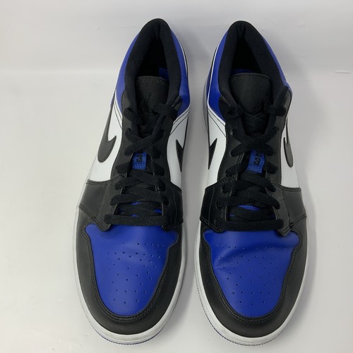 Nike Air Jordan 1 Low Royal Toe Retro Royal Toe Mens Size 13 Shoes Sneakers Blue - Picture 4 of 10