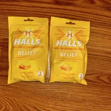 Halls Cough & Throat Relief Honey Lemon Flavor Cough Drops, 30ct ea | 2 Packs