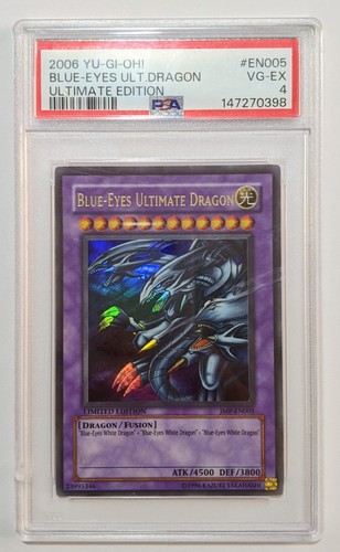 Yu-Gi-Oh! TCG Blue-Eyes Ultimate Dragon Limited Edition UR JMP-EN005 PSA 4