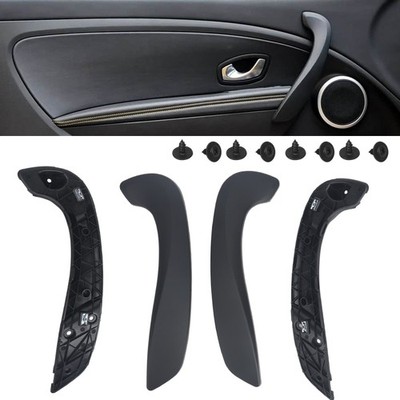 Front Inner Door Handle Grip Set Black 809540001R for Renault Megane MK3 Fluence
