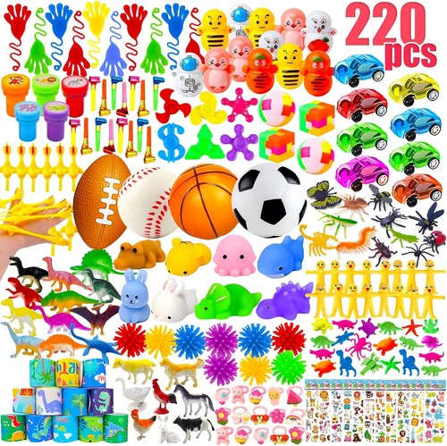 GOAUS Easter Egg Fillers Party Favors for Kids, 220 Pcs Small Toys Prizes...