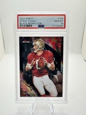 2024 Topps Finest Uncommon Steve Young #149 Black Refractor /20 PSA 10 POP 1