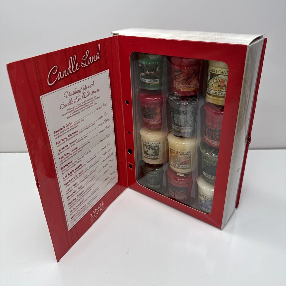 NUEVO 2010 Yankee Candle Sandal Navidad Samplers Colección Set de Regalo 12 Votivos Foto 2 de 4