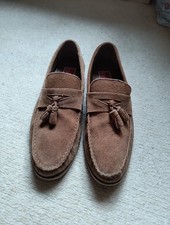 Catesby SC1838 Slip On Tassle Loafers Brown Size 9