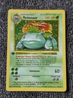 Shadowless 1st Edition Base Set Venusaur Holo MP Pokemon 15/102
