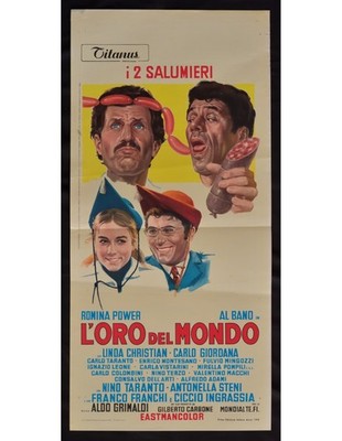 locandina L'ORO DEL MONDO al bano romina power franchi ingrassia B286
