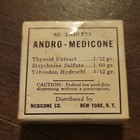 Medicone Co. Andro-Medicone Vintage Medicine Tablets Box Label Sticker, New York — photo 2