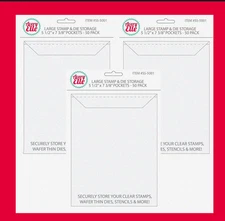Avery Elle Stamp & Die LARGE Storage Envelopes  - Three pack NEW