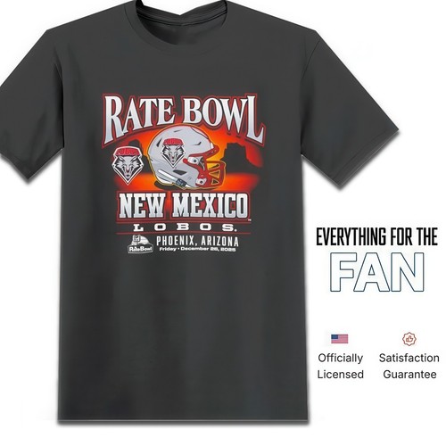 Mexico Lobos 2025 Rate Bowl Horizon Helmet Shirt, Gildan Cotton Unisex Tee S-5XL