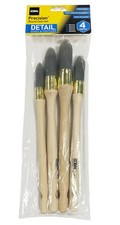 Coral Precision Round Sash Paint Brushes with Platinum Easy Clean Filaments 4